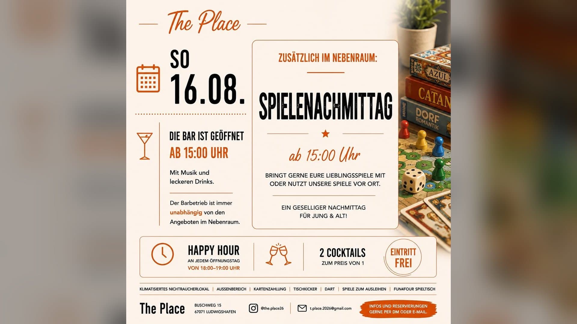 Spielenachmittag im The Place