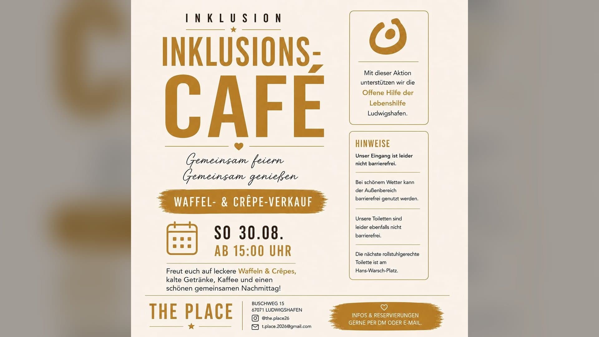 Inklusions-Tanzcafé im The Place