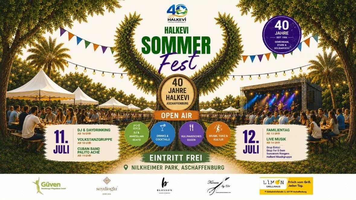 40 Jahre Halkevi - Sommerfest (Tag 1) - Veranstaltung in Aschaffenburg