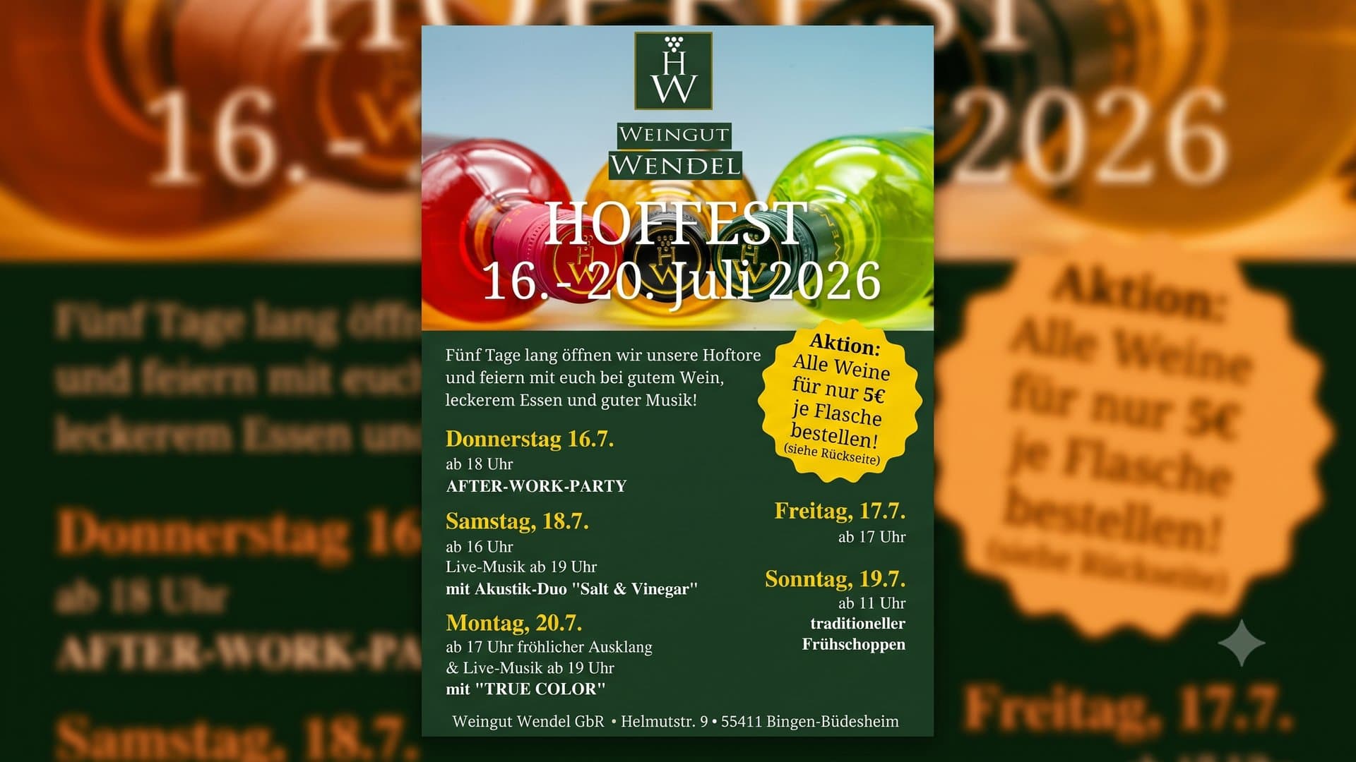 HOFFEST: FRÜHSCHOPPEN - TAG 4 - Veranstaltung in Bingen am Rhein