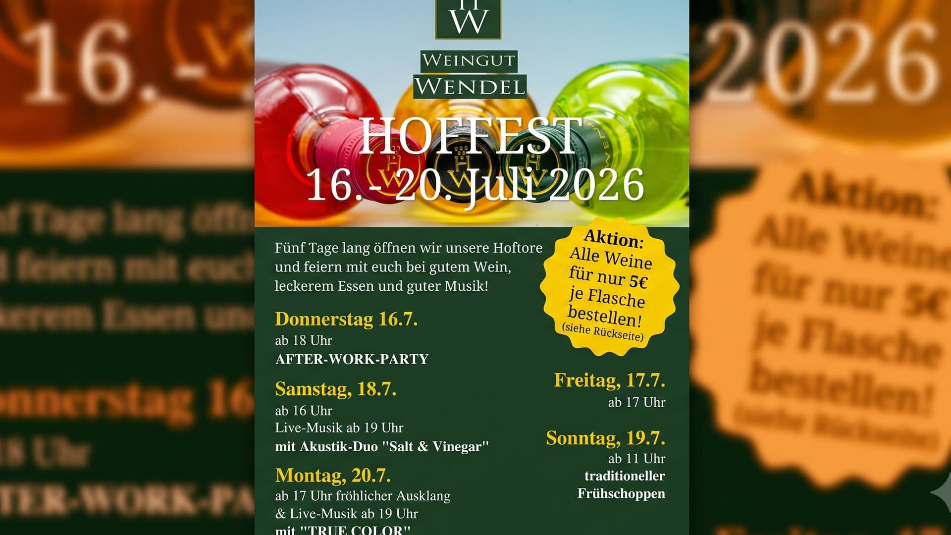 HOFFEST WEINGUT WENDEL - TAG 2