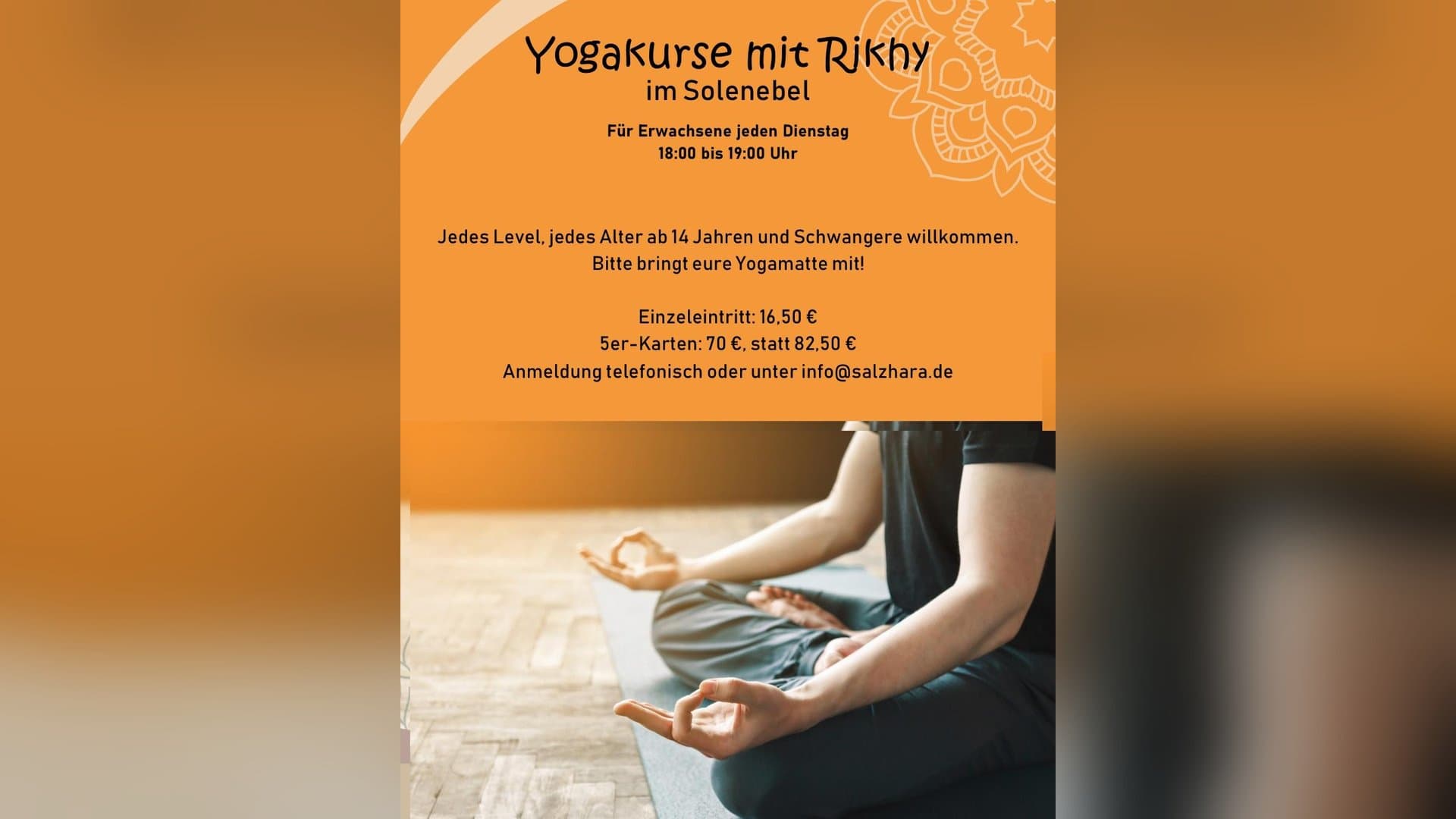 Yoga im Solenebel mit Rikhy