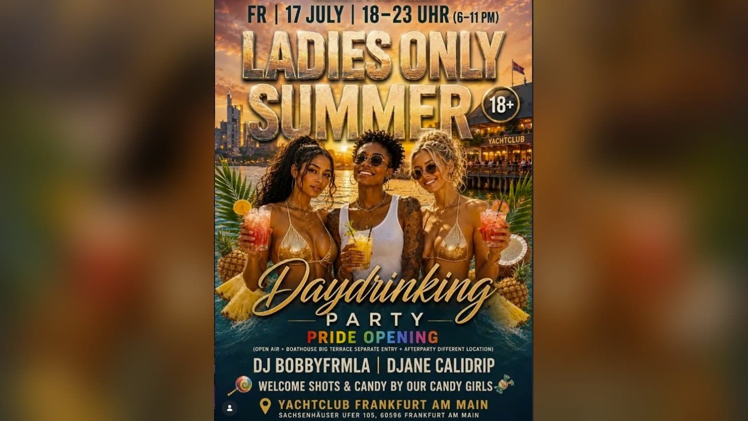 Ladies Only Summer – Daydrinking Party - Veranstaltung in Frankfurt am Main